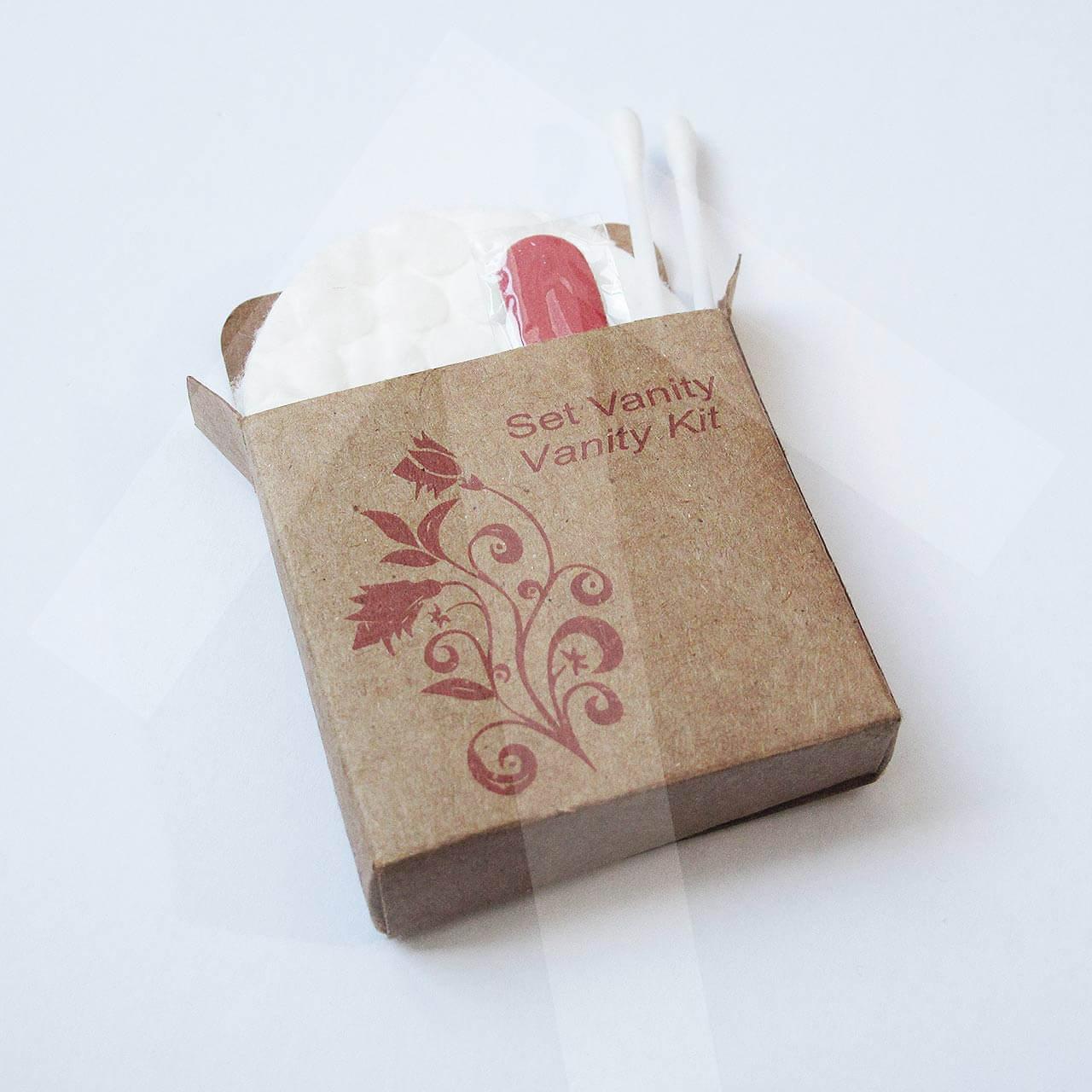 Amenities Economy; kit vanity (caja kraft)