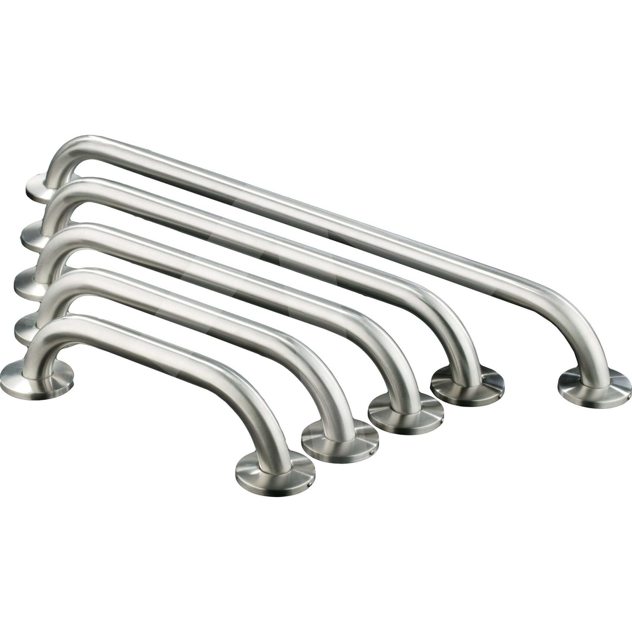 Barra de sujeción recta; inox satinado