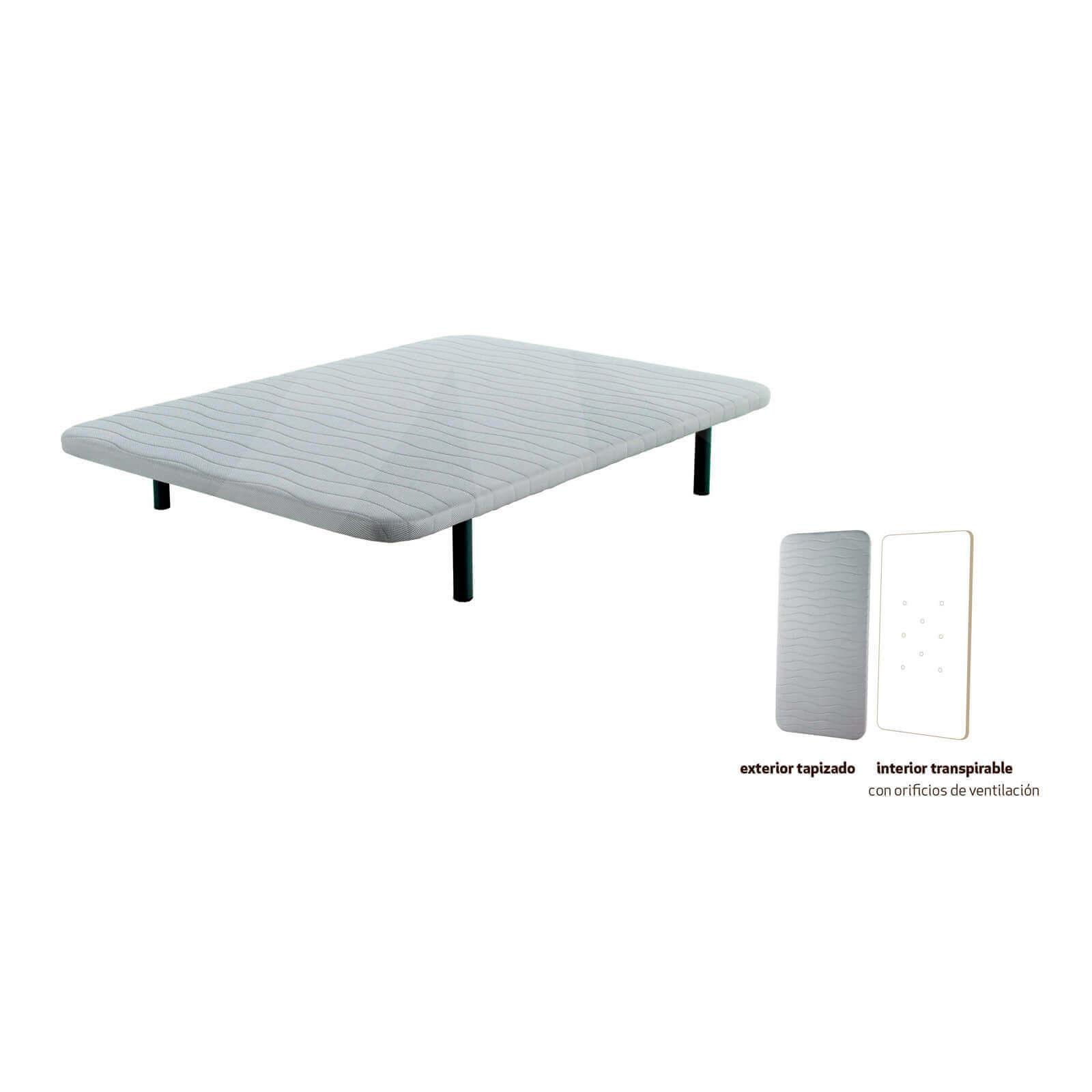 Base tapizada Eco; interior transpirable