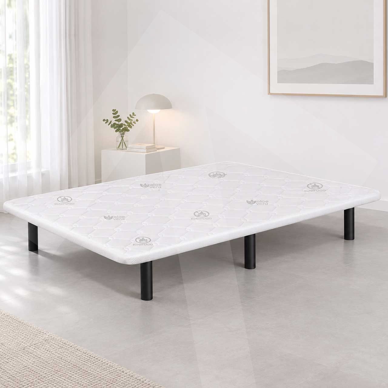 Base tapizada ign�fuga; ideal hosteler�a