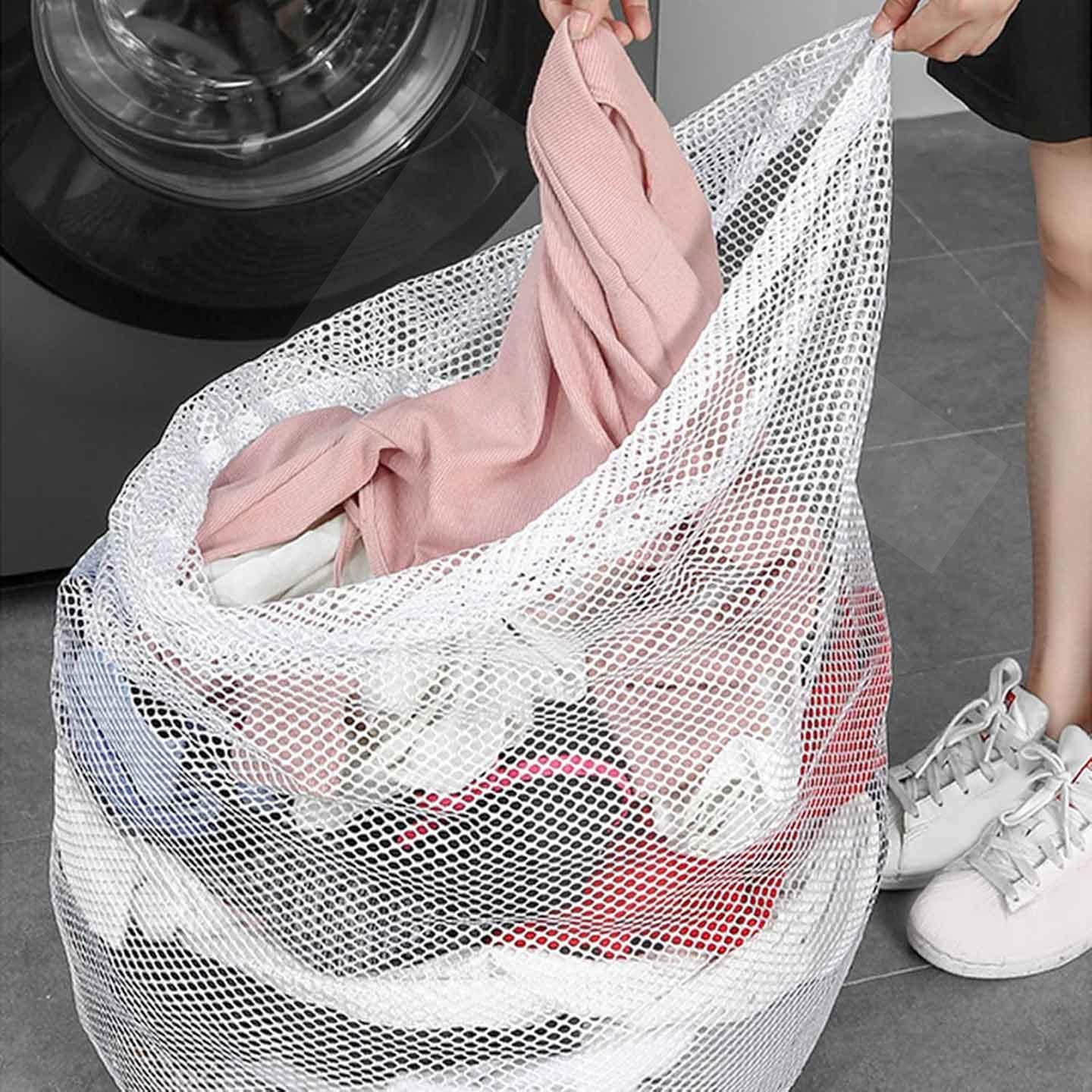 Bolsas lavandera Basic; tejido de malla