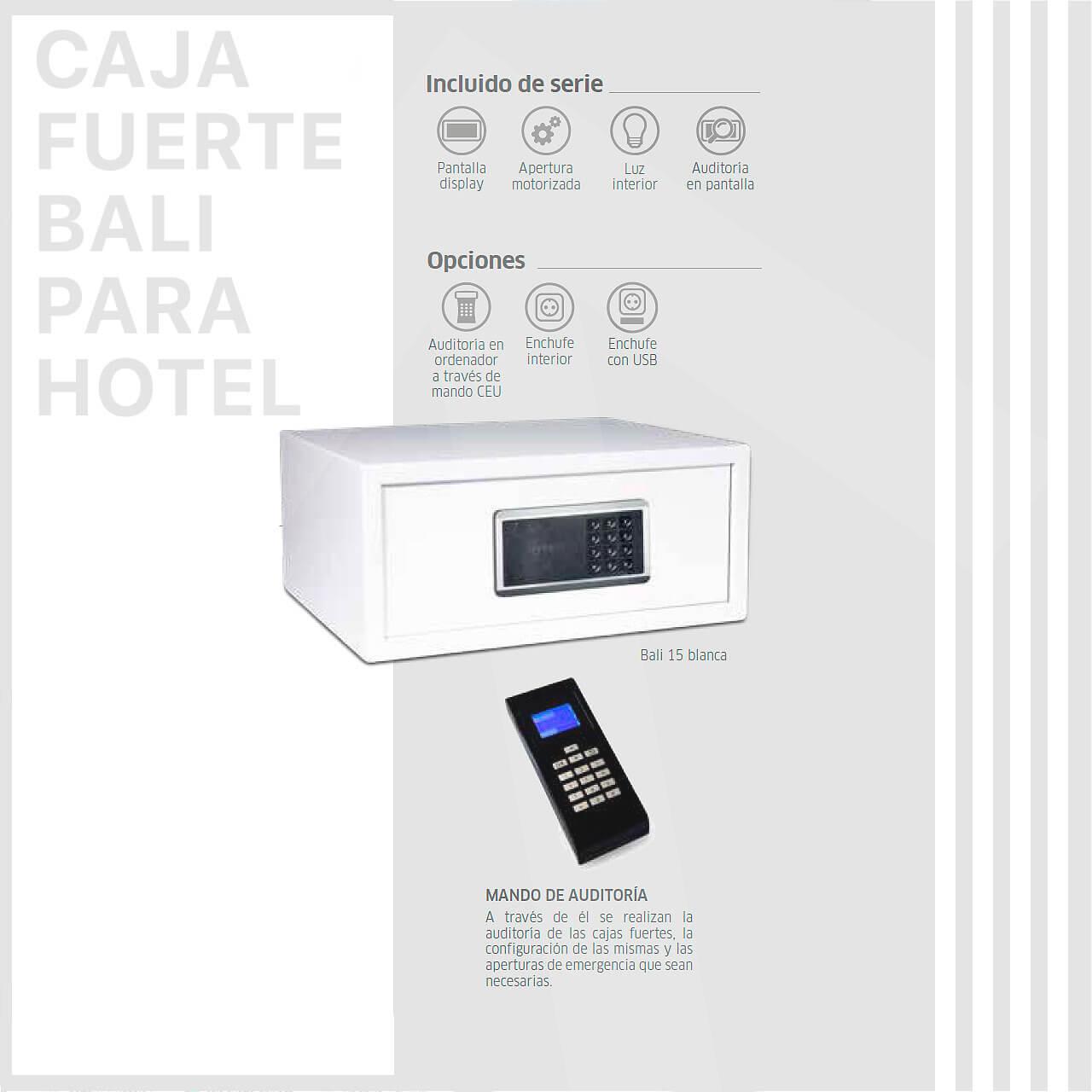 Caja fuerte Bali; blanco / white