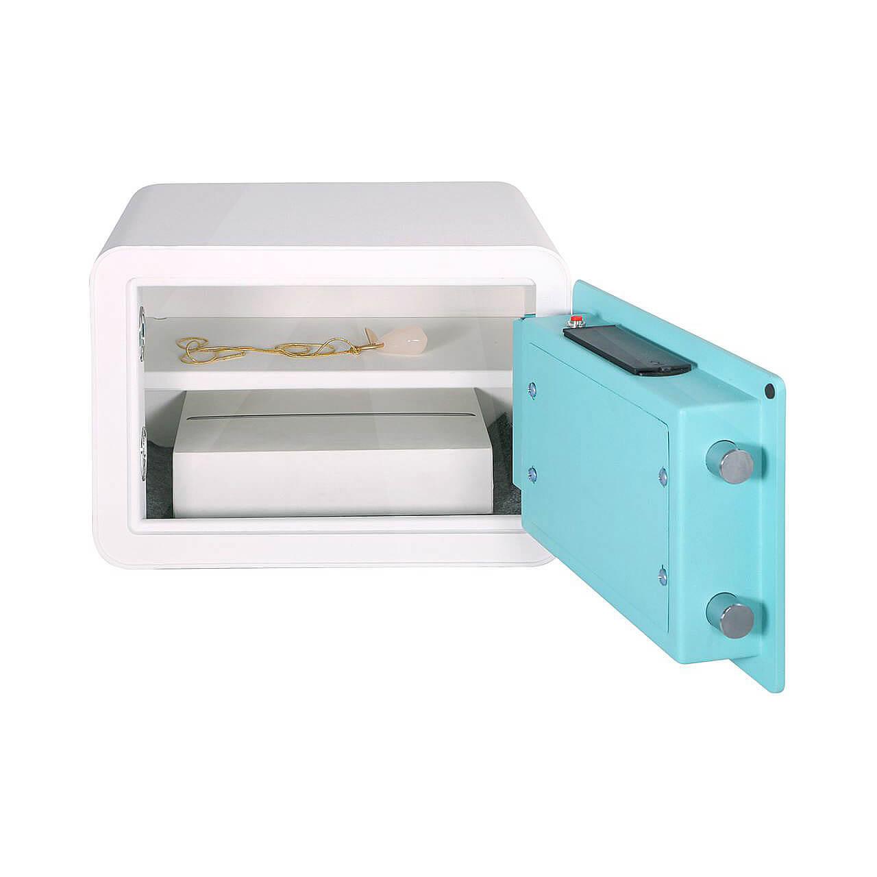 Caja fuerte Vintage; puerta abierta