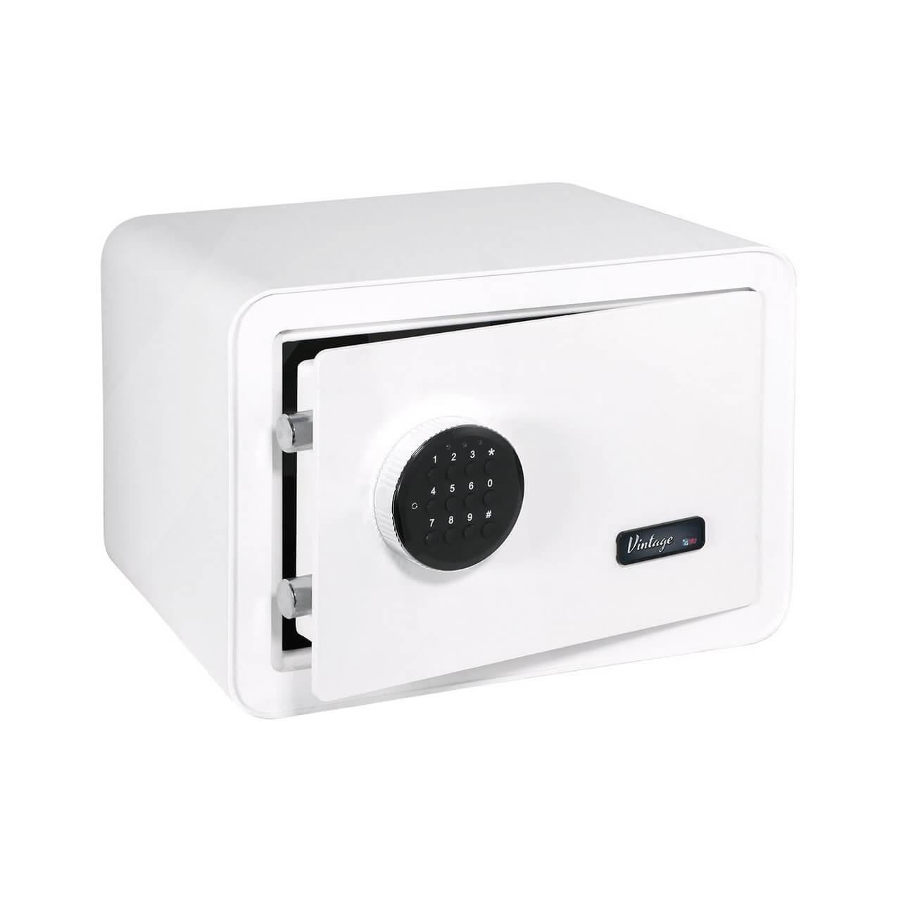 Caja fuerte Vintage; color blanco