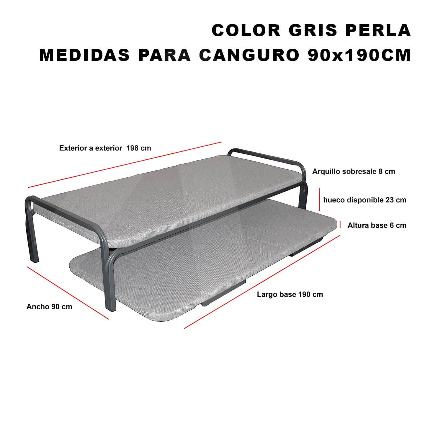 Canguro Basic tapizado; detalle tejido 3D