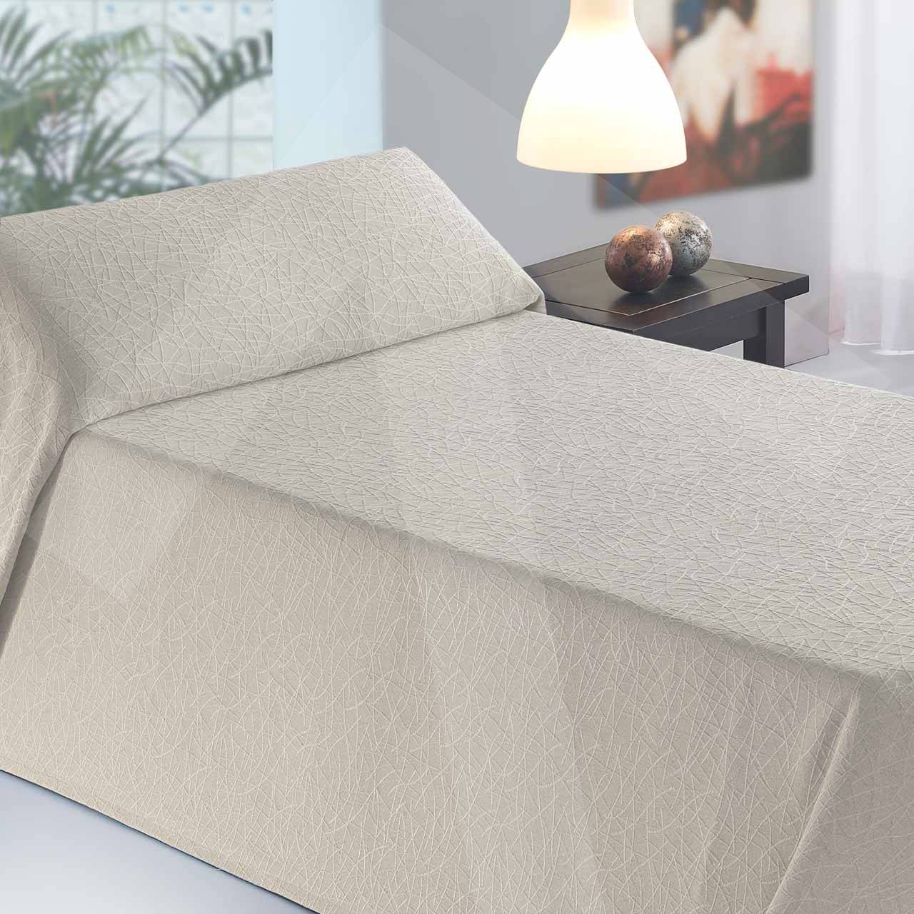 Colcha Burgos; color natural