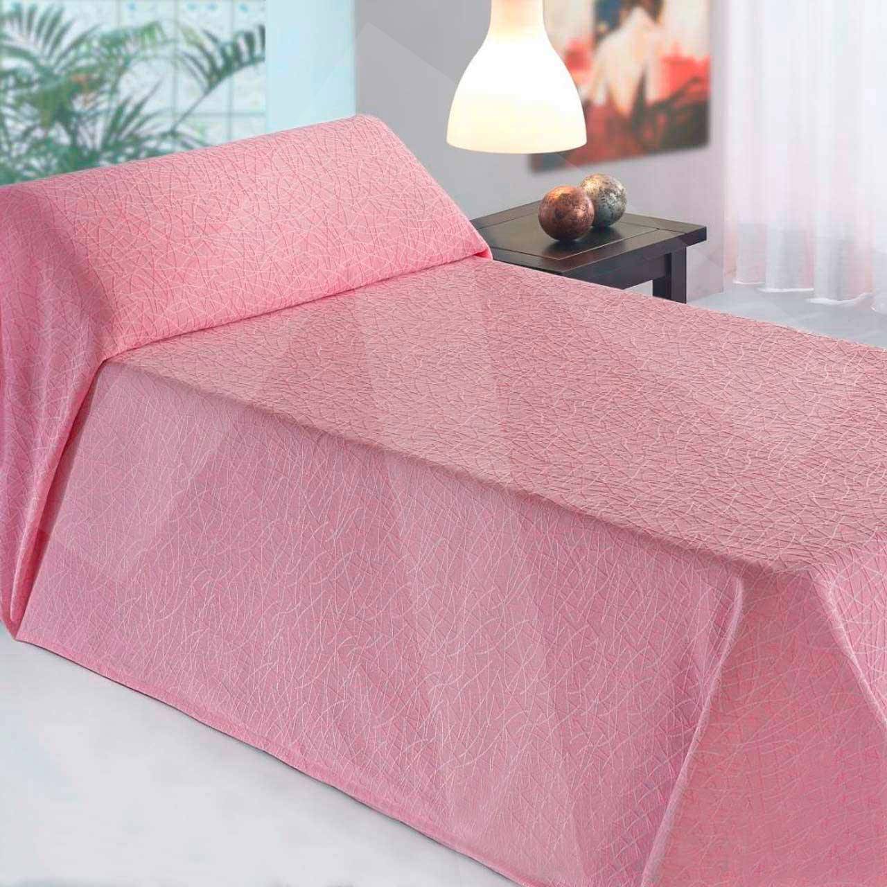 Colcha Burgos; color rosa