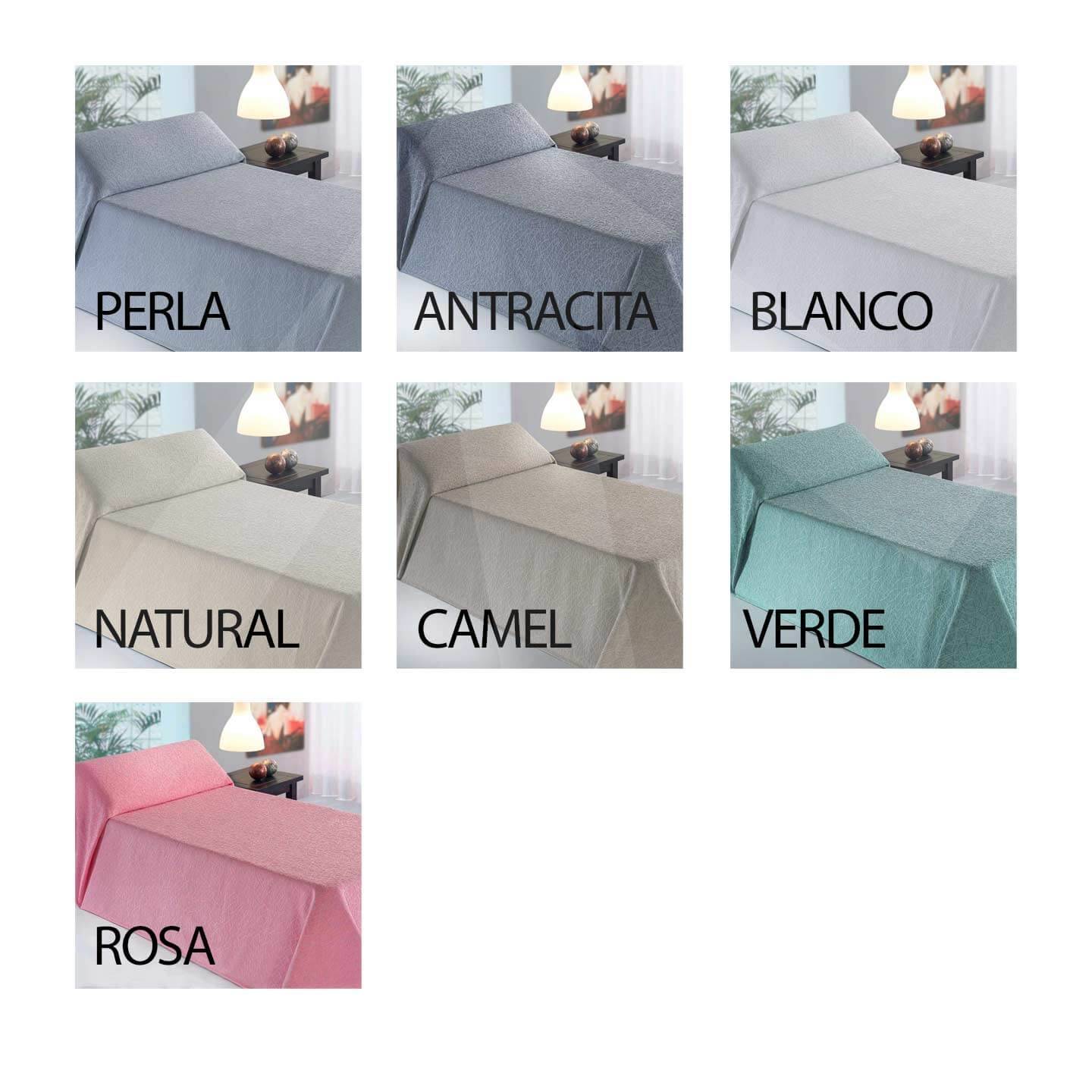 Colcha Burgos; colores disponibles