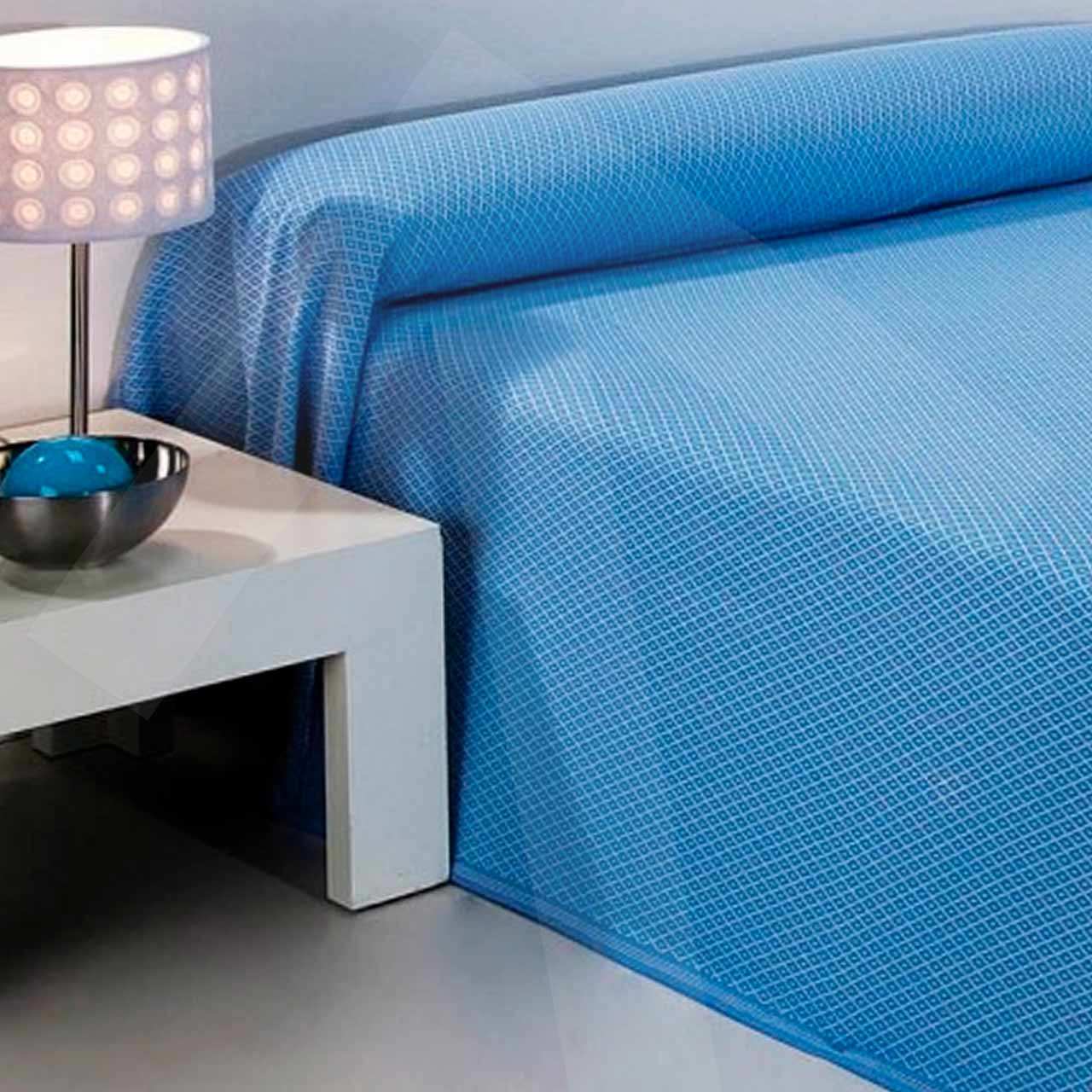 Colcha Girona; detalle del tejido