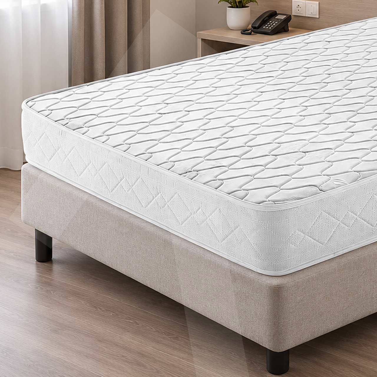 Colch�n de espuma Economy acolchado; tapizado Jacquard