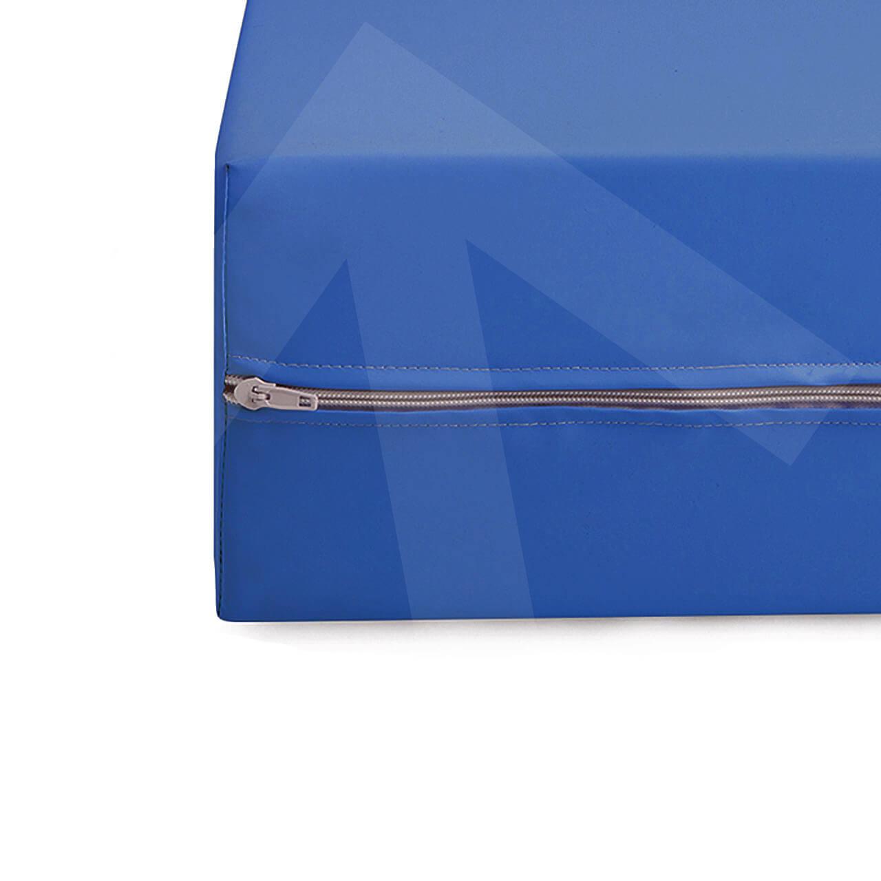 Colch�n hospitalario viscoel�stico Basic; funda Azul marino