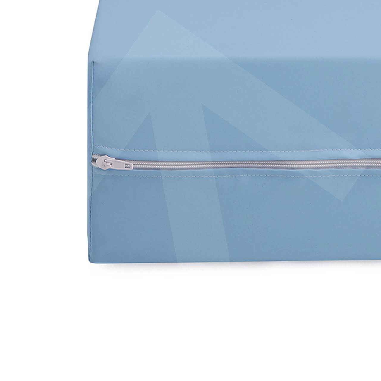 Colch�n hospitalario viscoel�stico Basic; funda Celeste