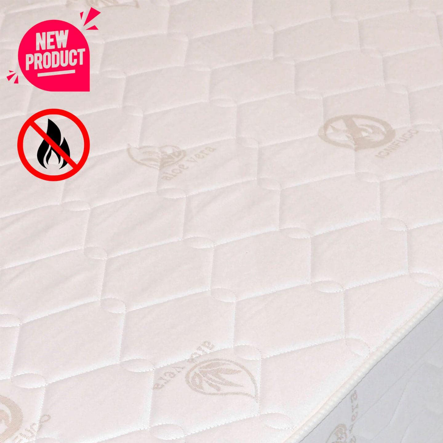 Colchn ignfugo espuma Premium; detalle del tapizado