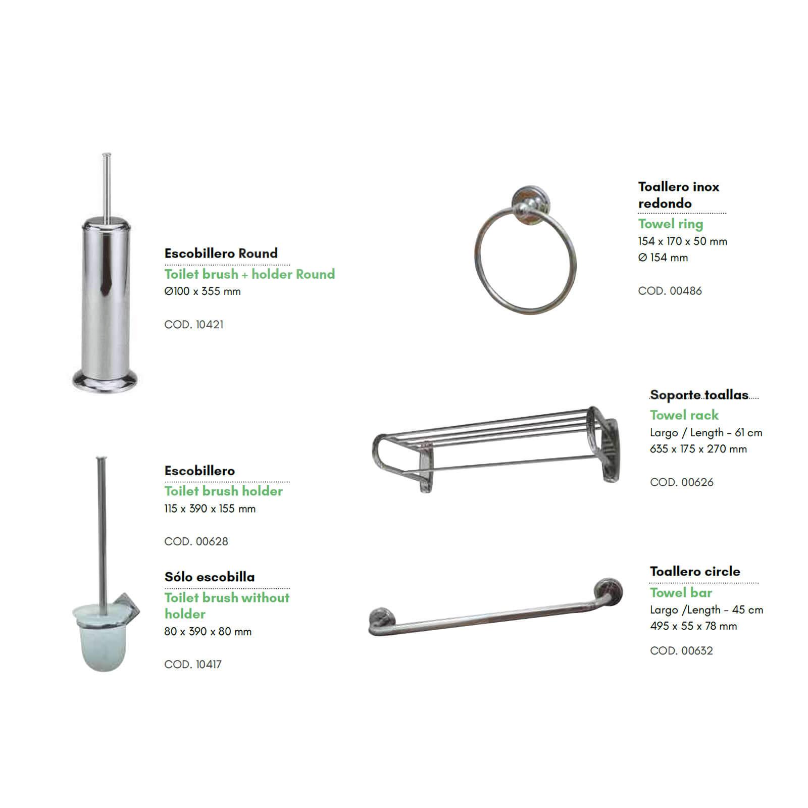 Complementos de bao Circle; complementos bao hotel Circle