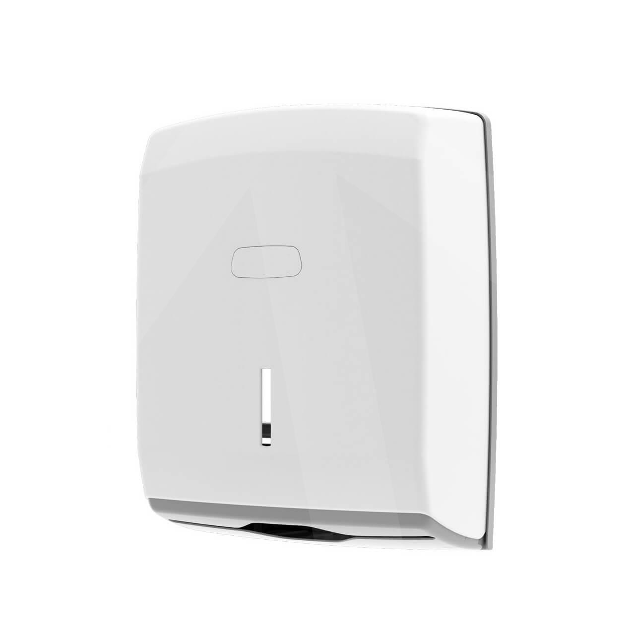 Dispensador papel mecha Lite; acabado blanco / gris