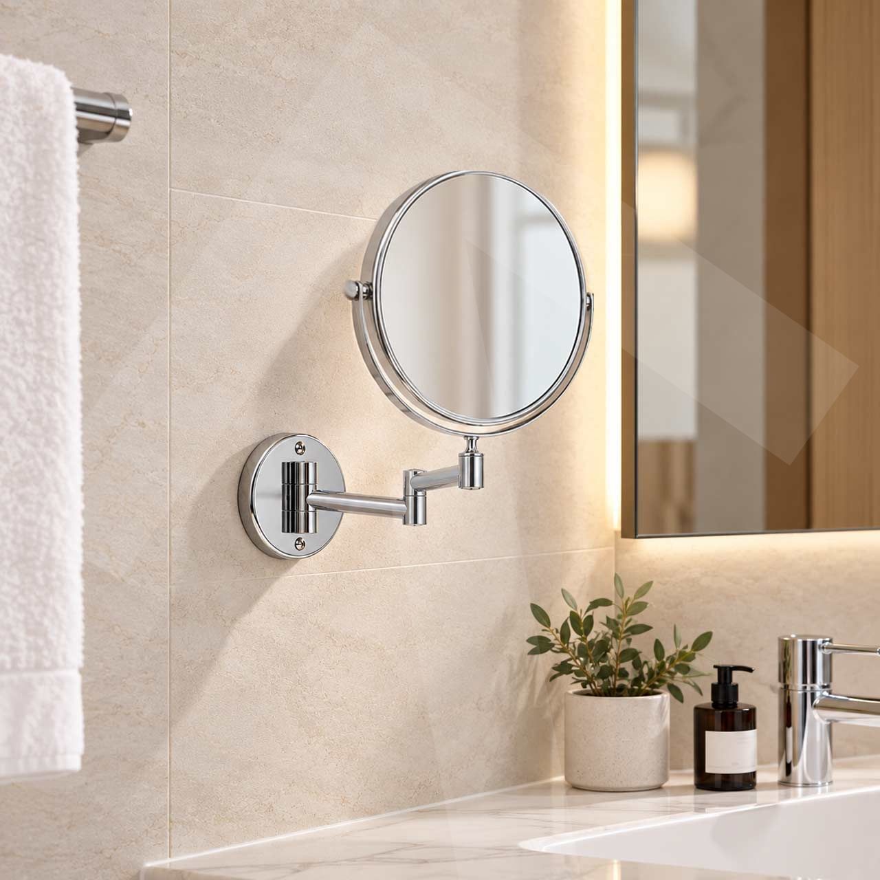 Espejo de ba�o Basic articulado; foto ambiente