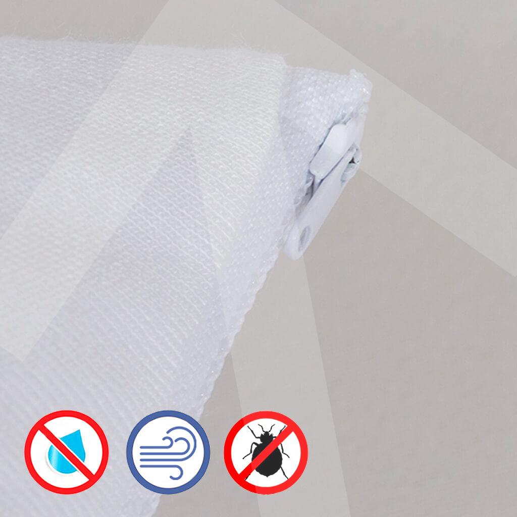 Funda de almohada Premium antichinches; cierre con cremallera
