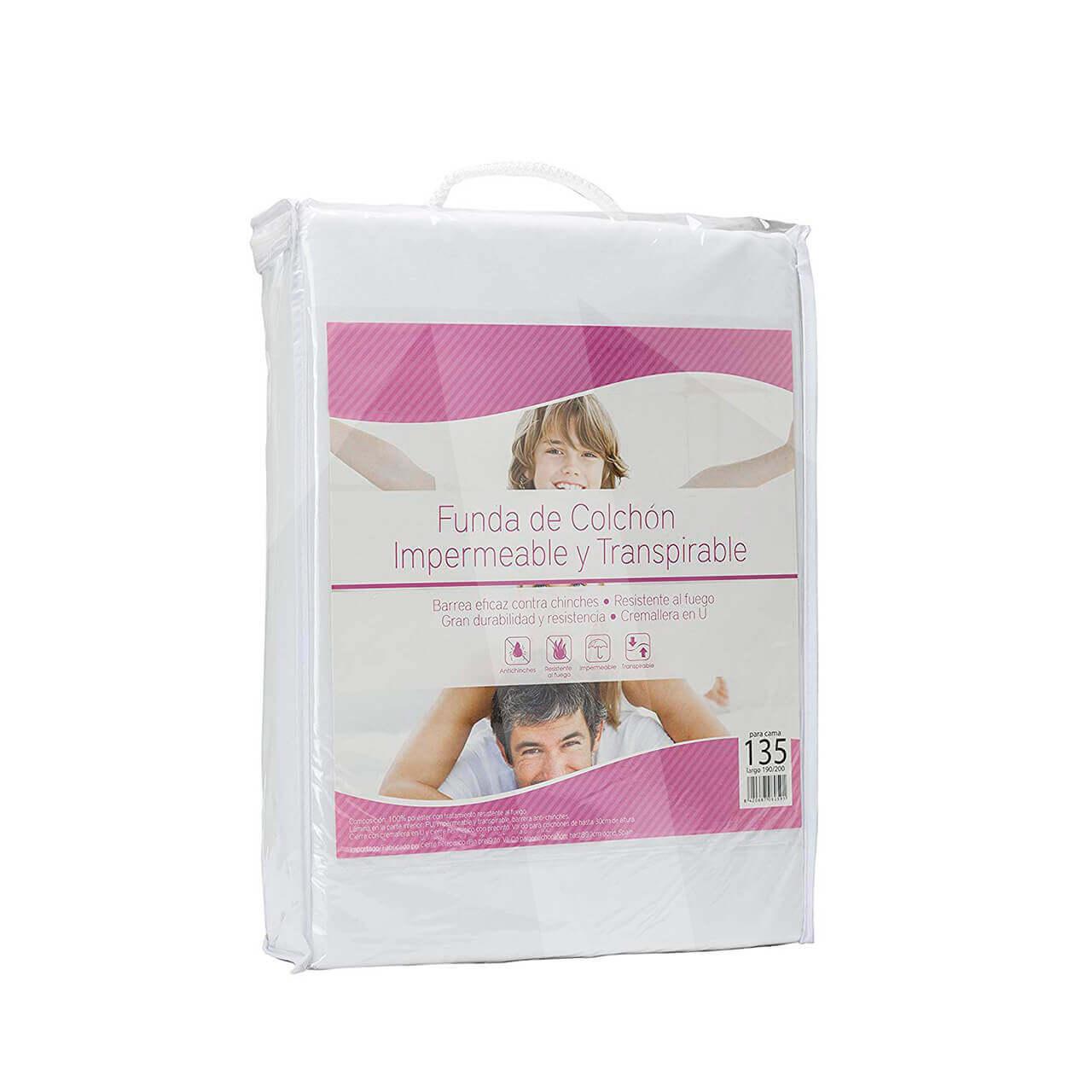 Funda de colchón Ultimate antichinches ignífuga; packaging