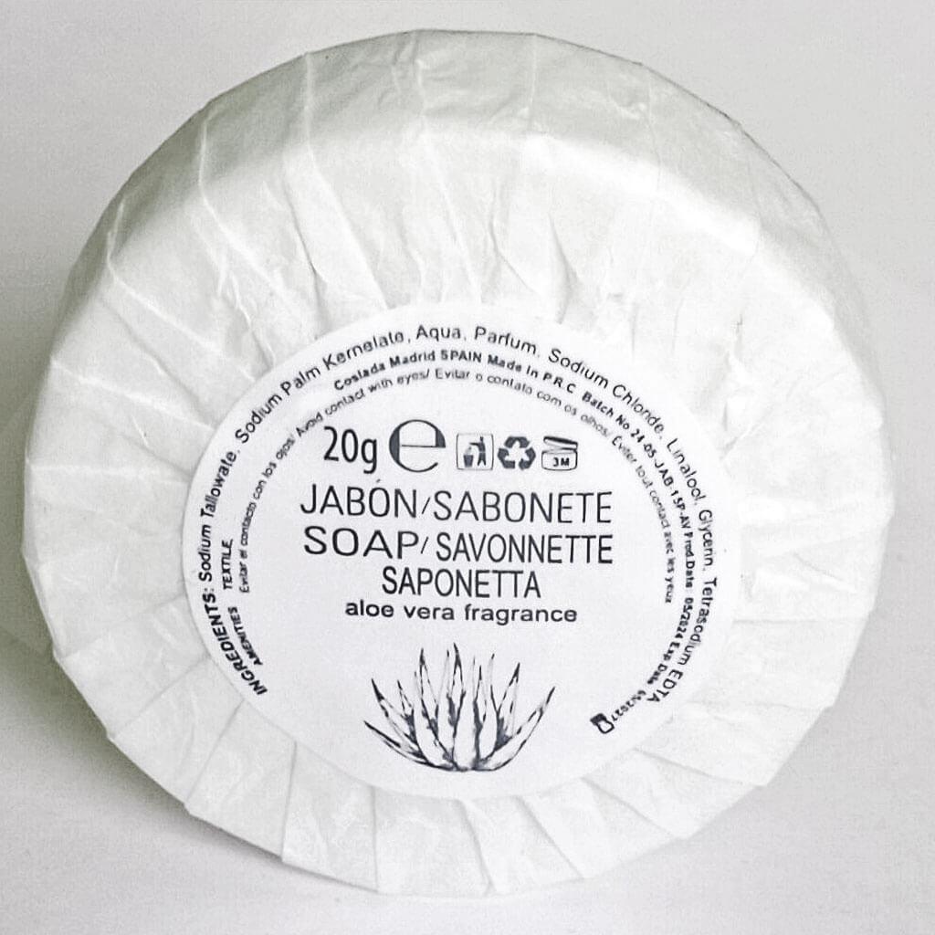 Jaboncitos Hotel 20g (Pastilla); fragancia Aloe Vera