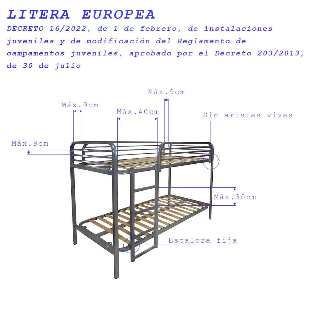 Litera Europea; litera normativa instalaciones