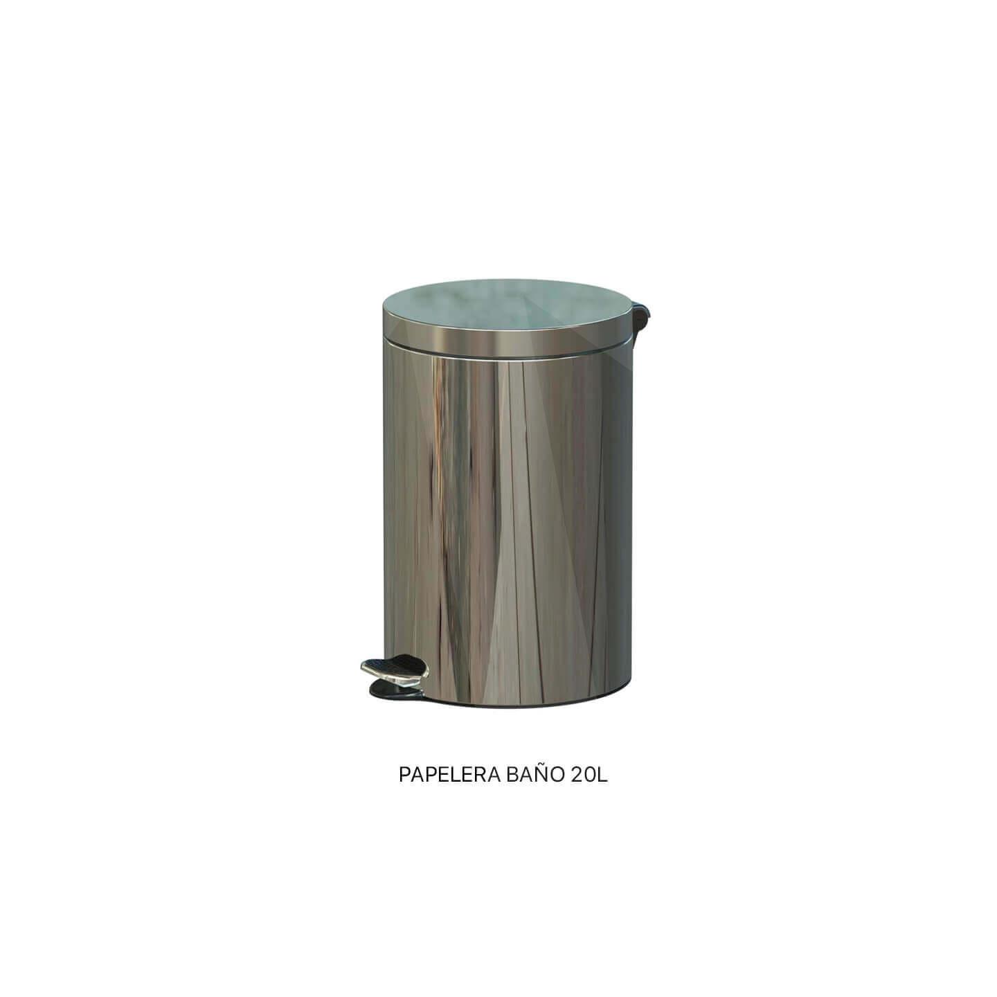 Papelera bao hotel Basic; capacidad 20L