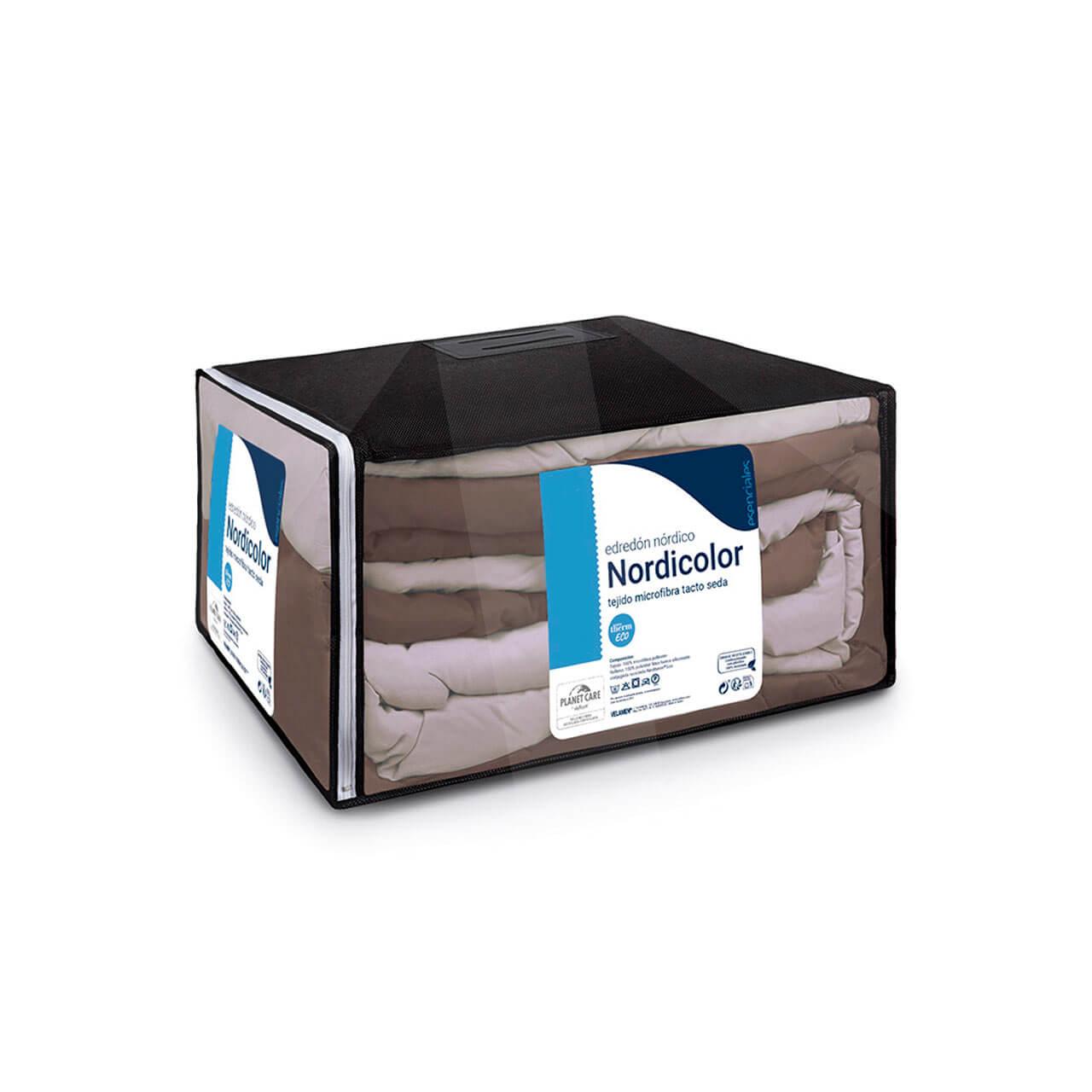 Relleno nrdico Basic Bicolor; taup / cuerda