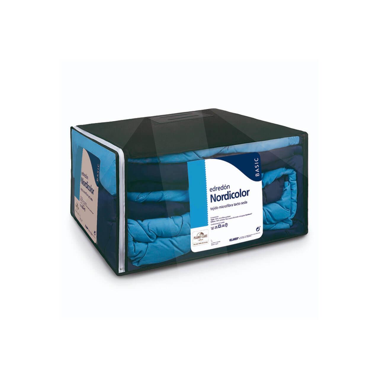 Relleno nrdico Basic Bicolor; marino / celeste