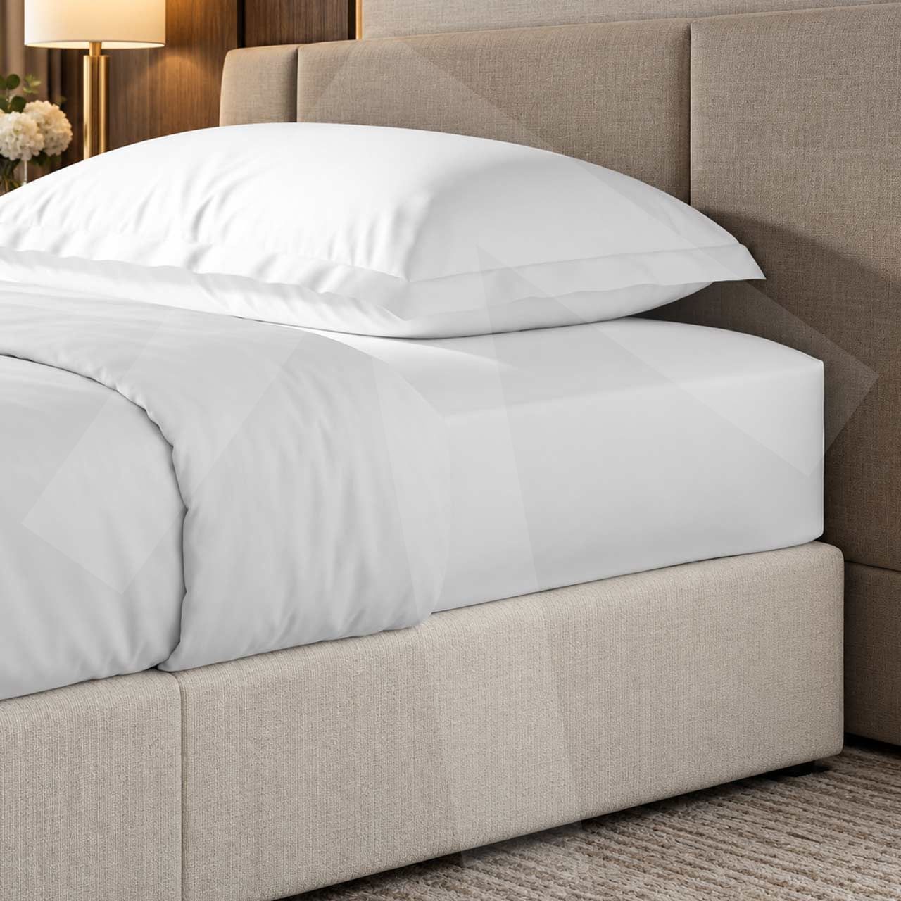 S�bana bajera Premium 200 hilos ajustable; foto ambiente