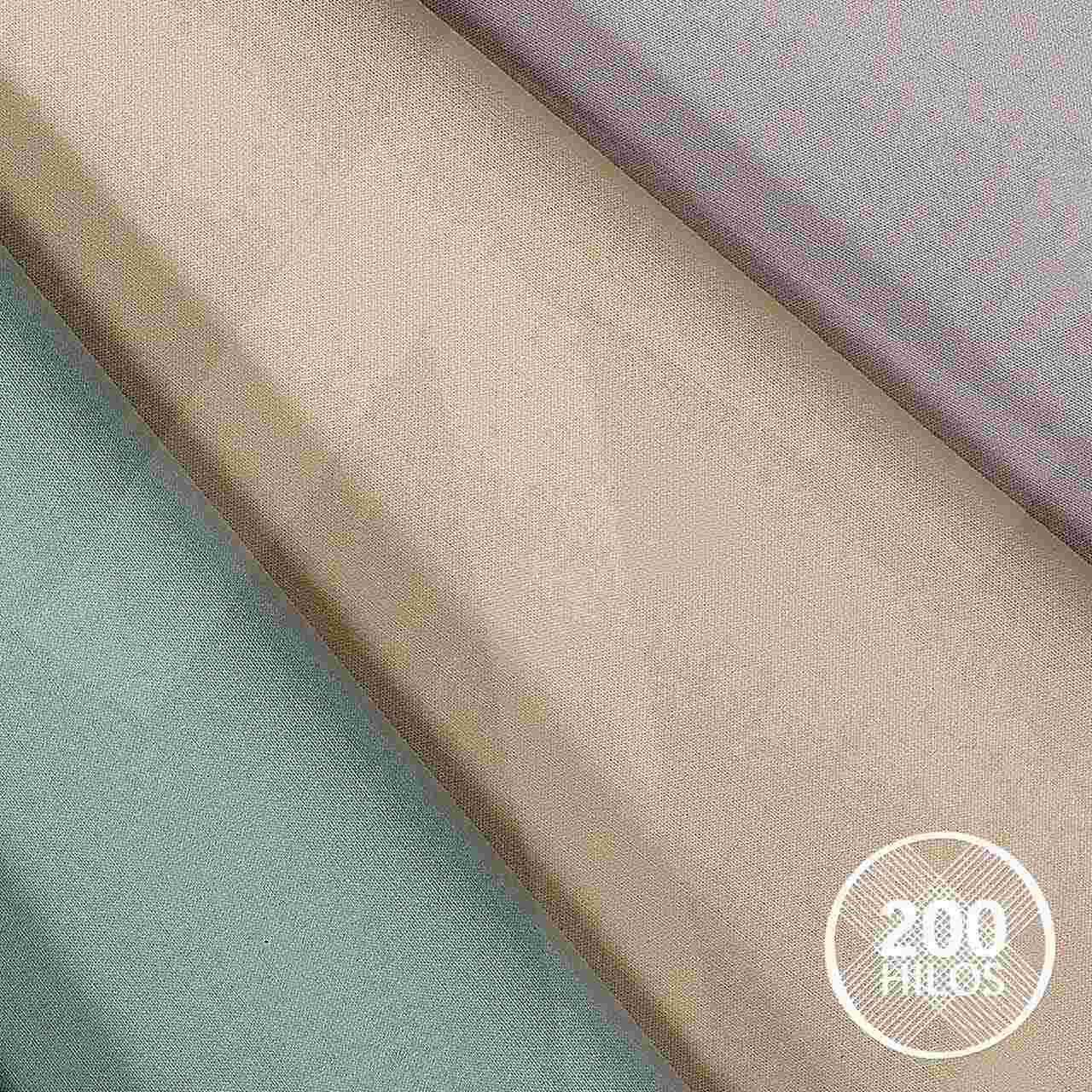 Sbana bajera Premium Color 200 hilos ajustable; detalle tejido 200h