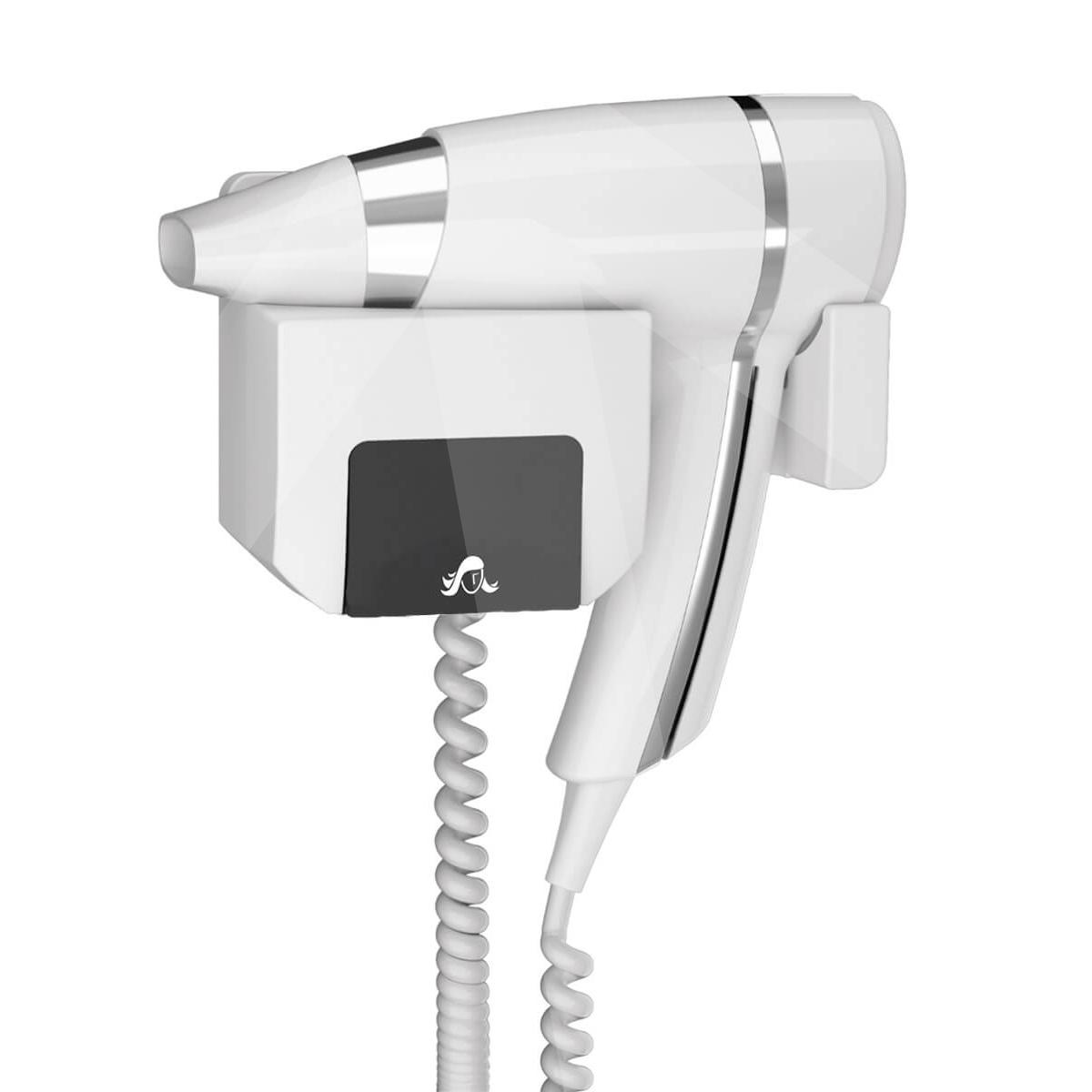 Secador de pelo Brittony; blanco + soporte frontal