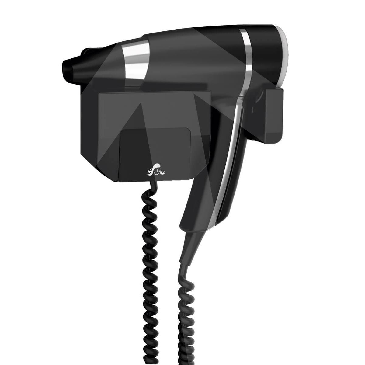Secador de pelo Brittony; negro + soporte frontal