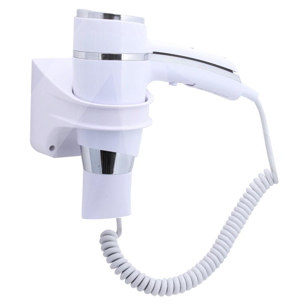 Secador de pelo Brittony; blanco + soporte básico