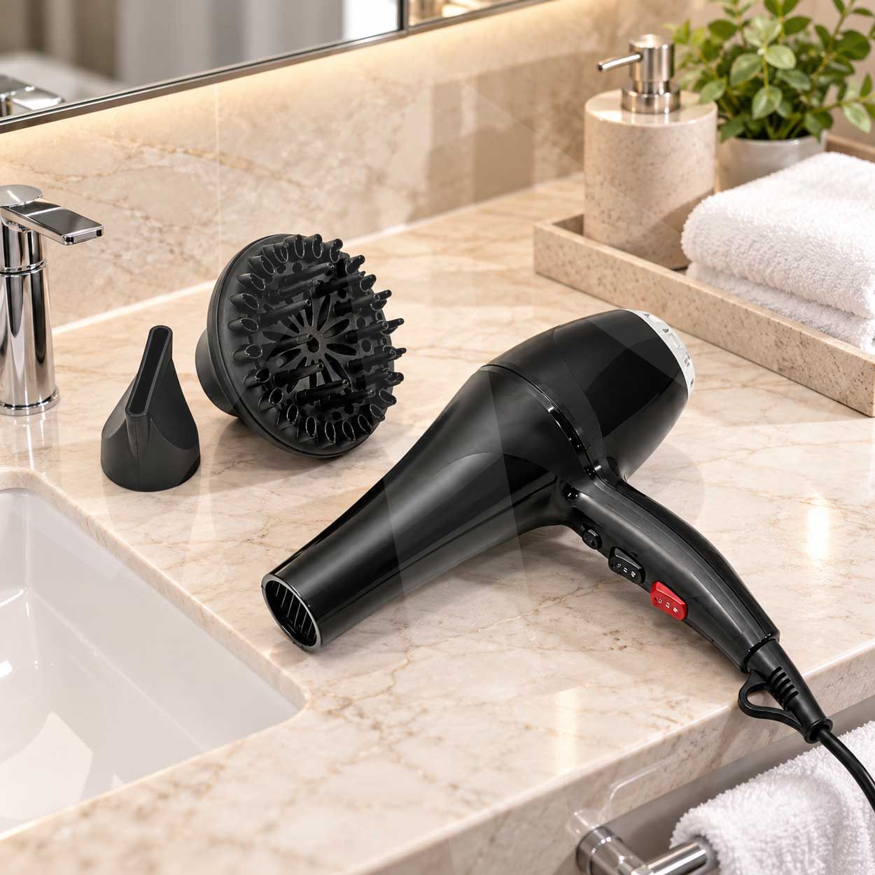 Secador de pelo Hotel Wave; 2000W con difusor