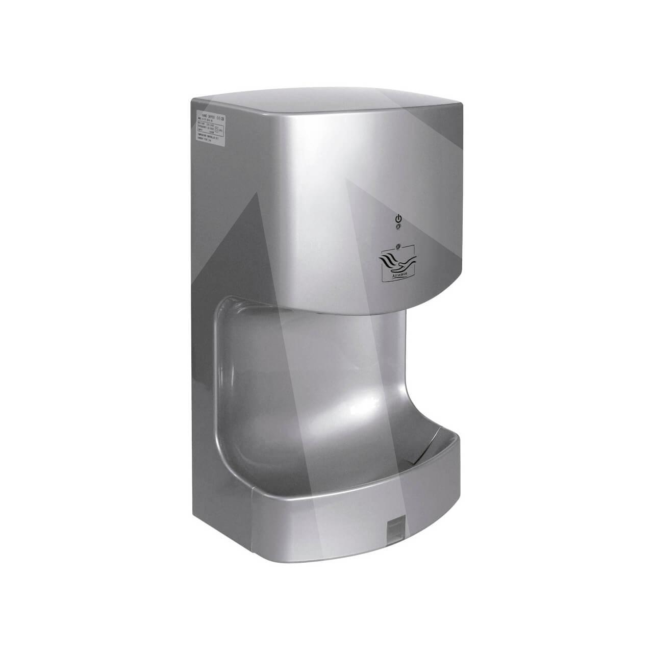 Secamanos automático Airwave; acabado plateado