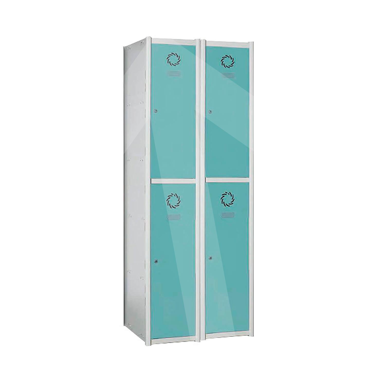 Taquilla modular Basic 2 puertas; puertas RAL 6034
