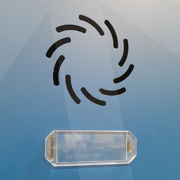 Taquilla modular Eco 1 puerta; etiquetero y rosetas de ventilacin