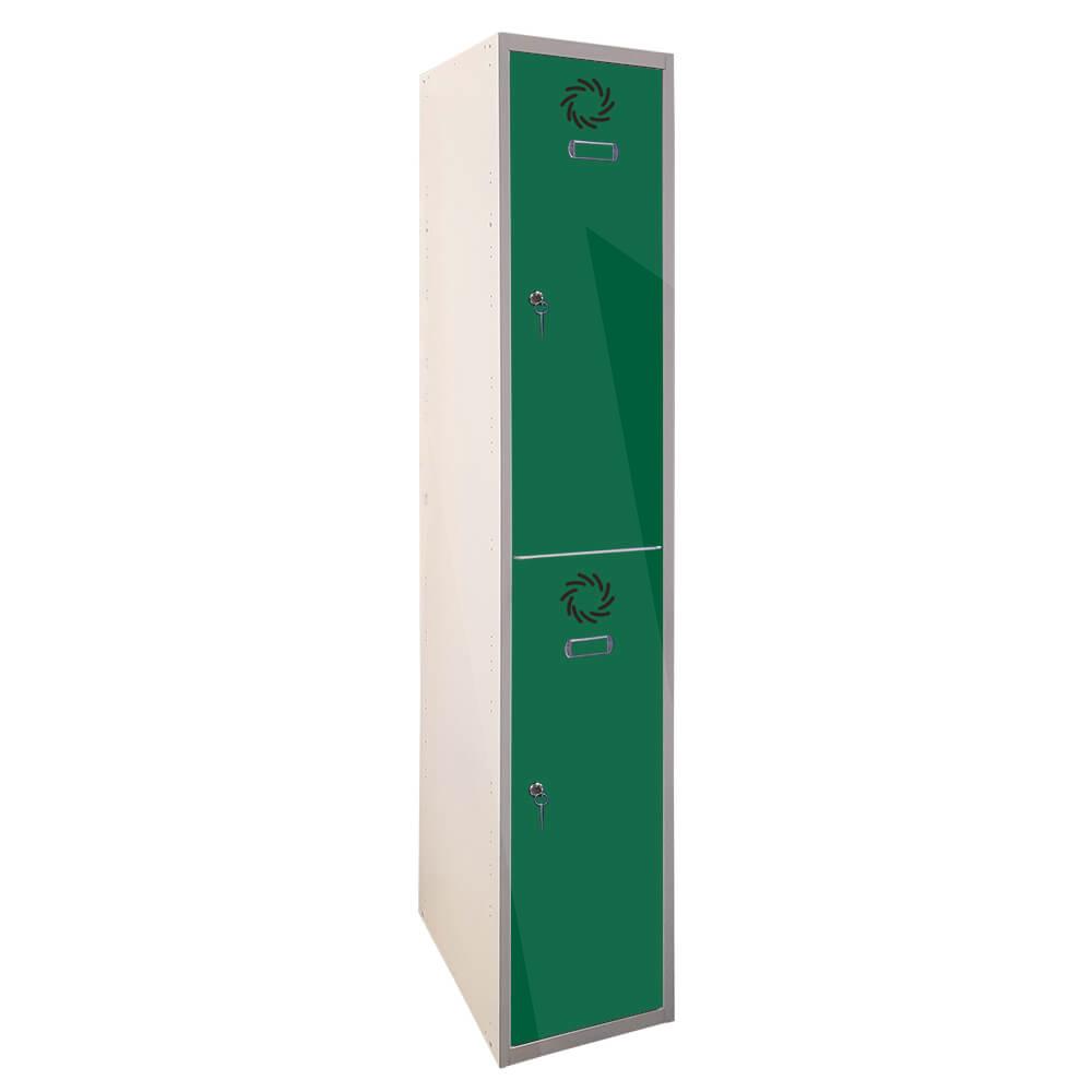 Taquilla modular Eco 2 puertas; color puerta RAL 6029 (Verde)