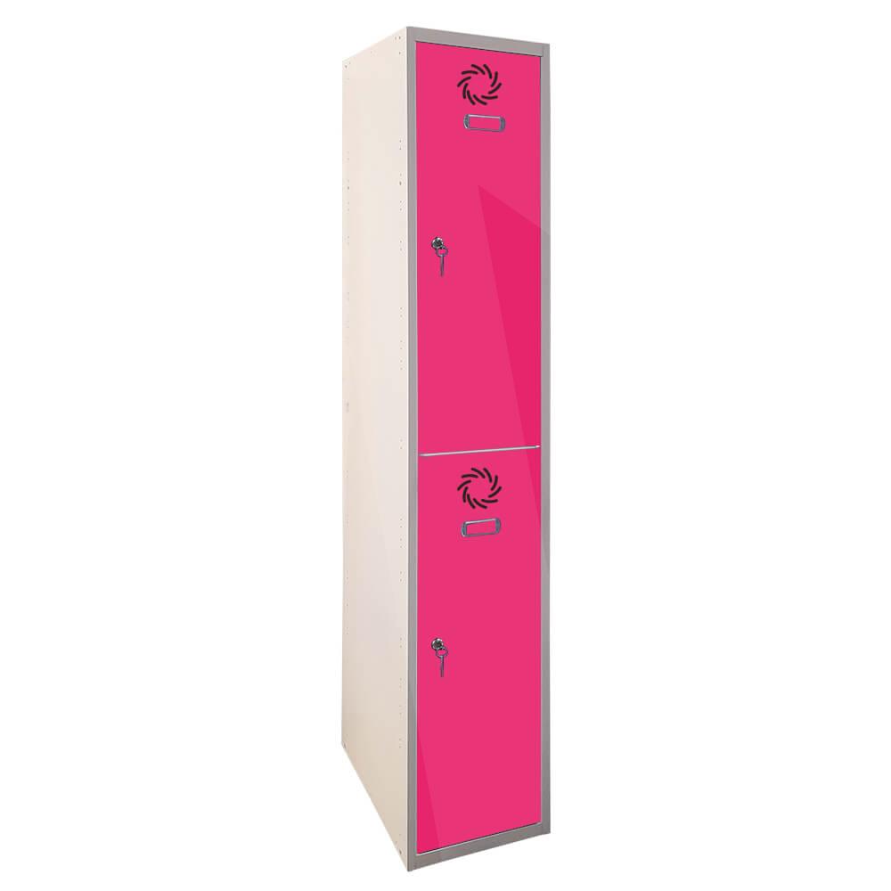 Taquilla modular Eco 2 puertas; color puerta RAL 4010 (Magenta)