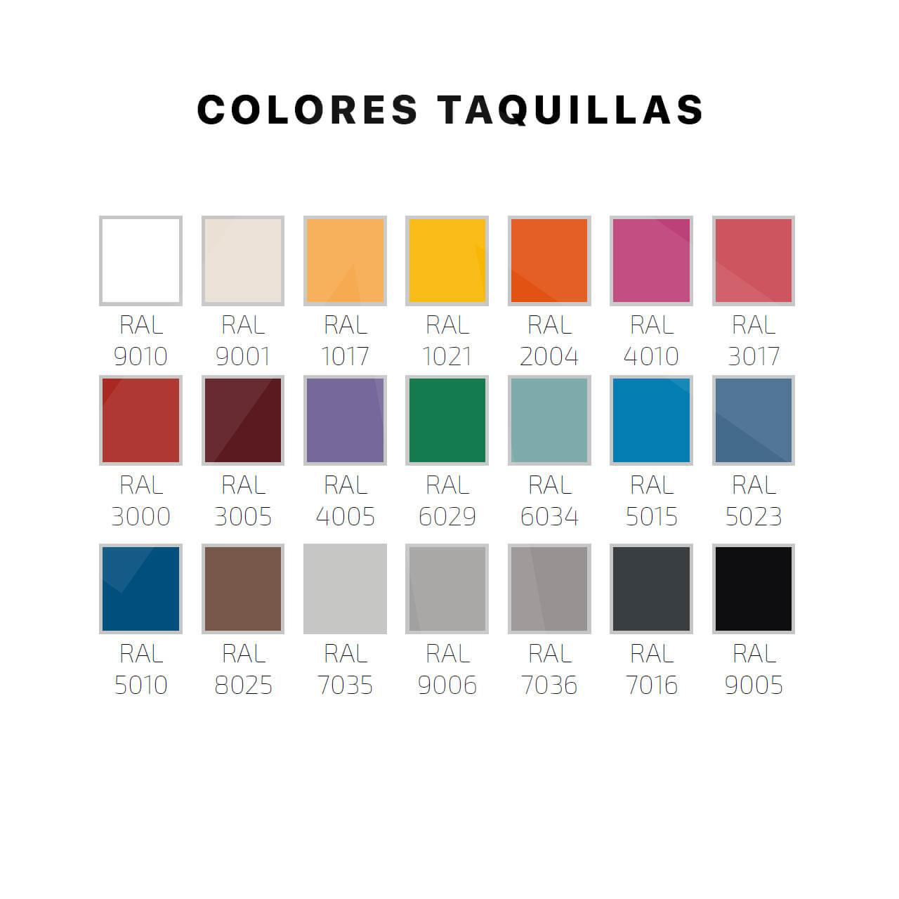 Taquilla modular Eco 2 puertas; colores disponibles