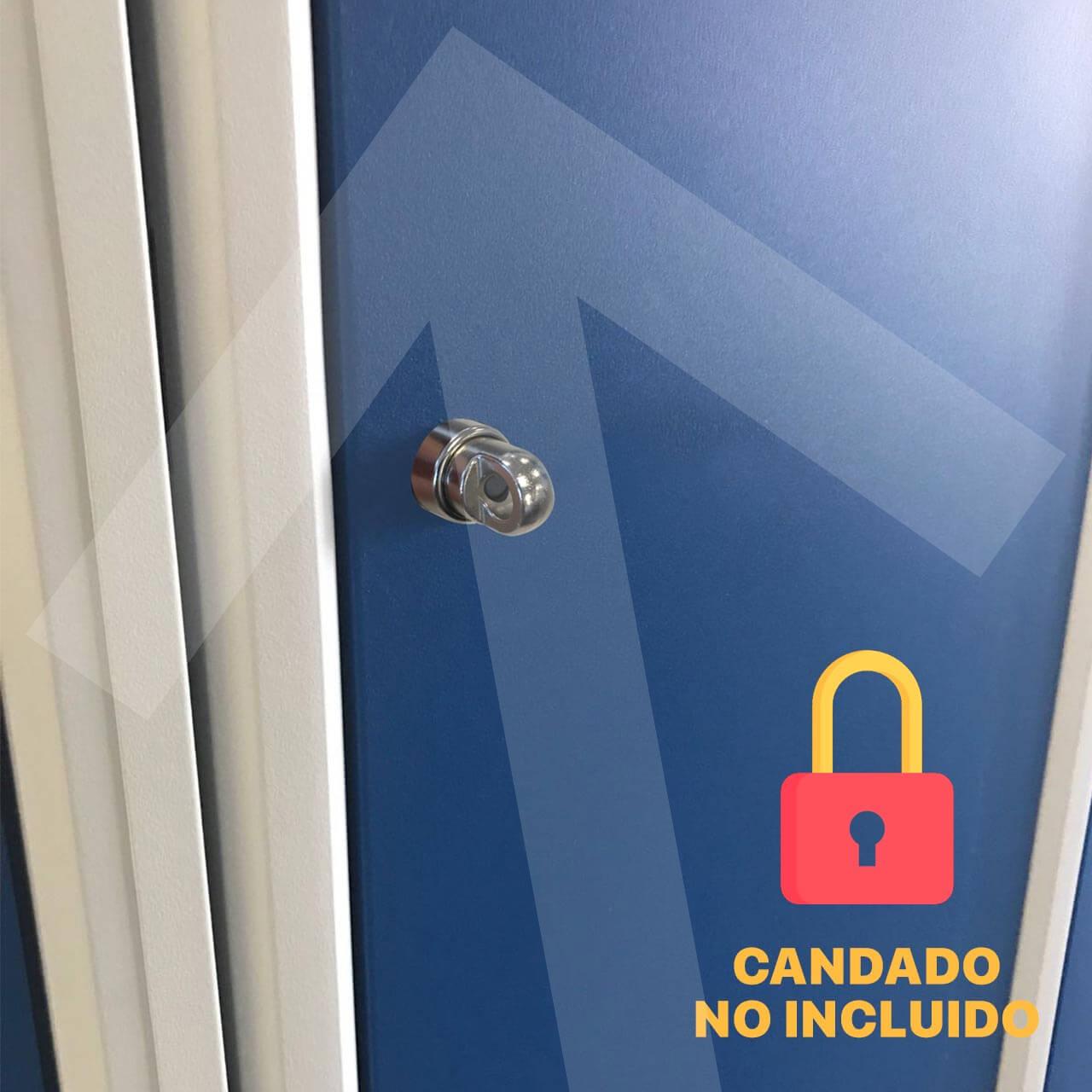 Taquilla modular Basic 2 puertas; opción pomo para candado