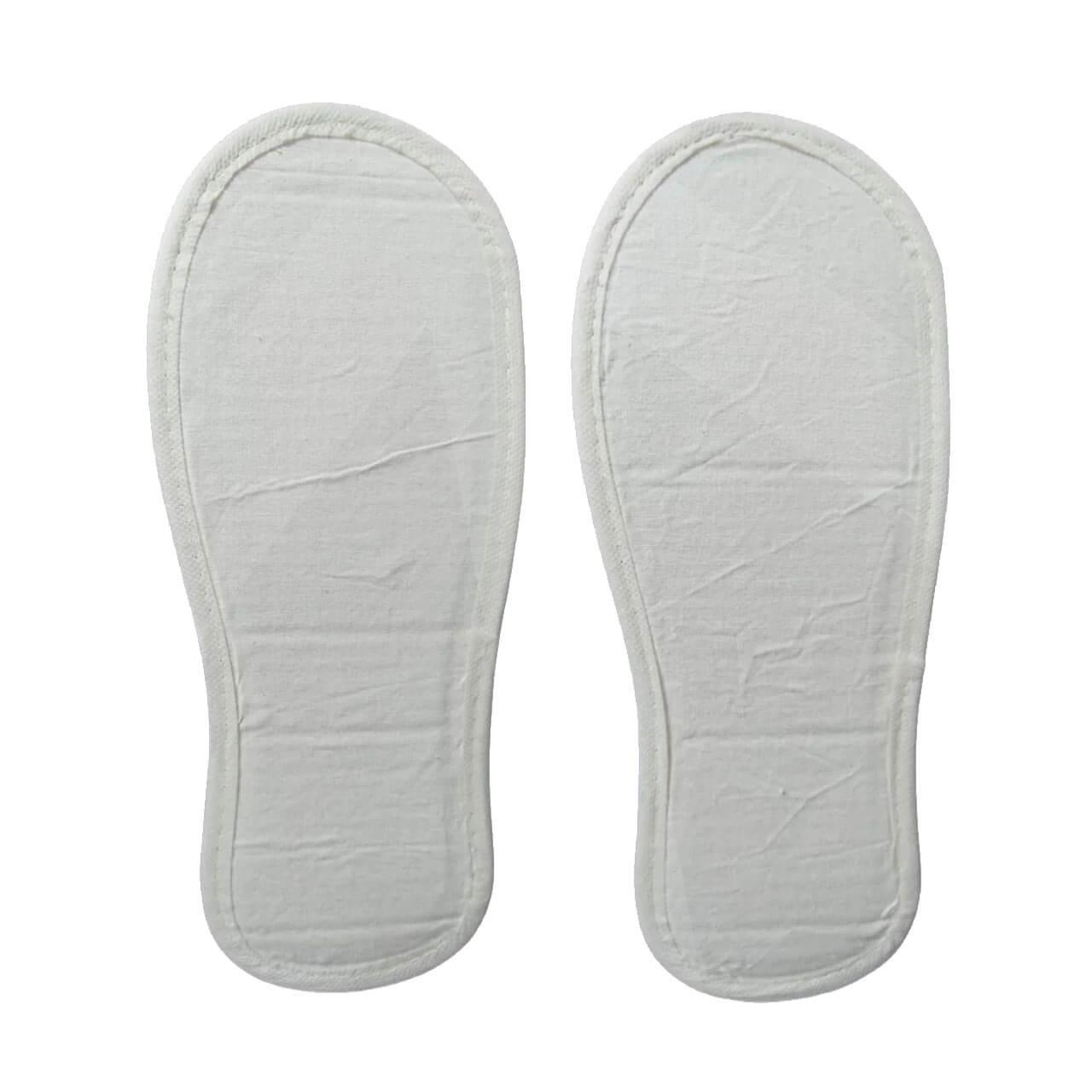 Zapatillas biodegradables Algodn (x50 pares); detalle suelas