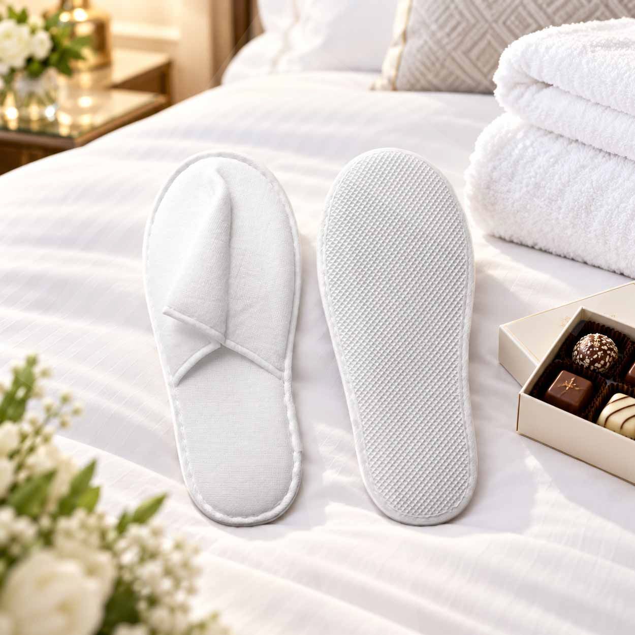 Zapatillas hotel Basic (x200 pares); suela antideslizante