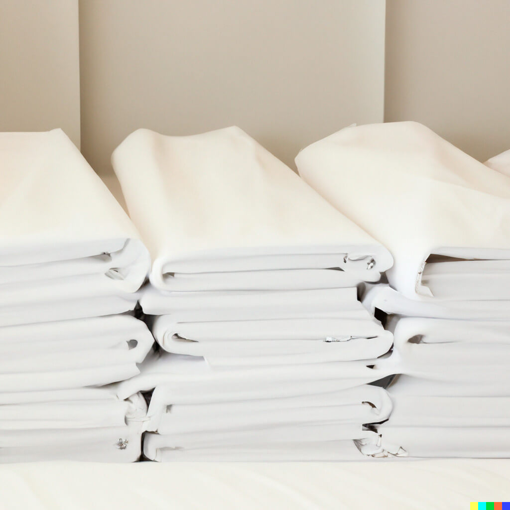 Sábanas blancas, óptimas como sábanas para hotel / hostelería