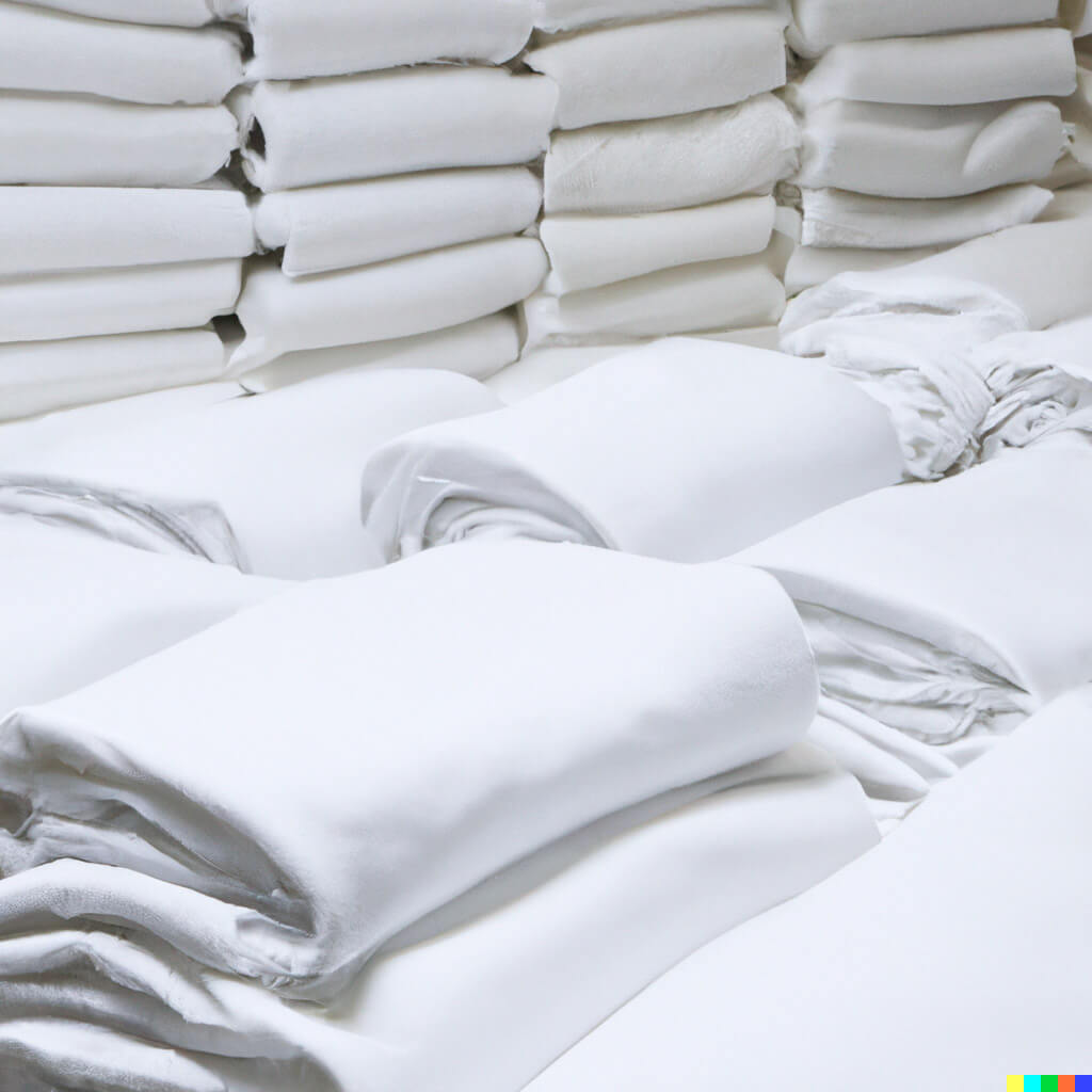 Sábanas blancas, óptimas como sábanas para hotel / hostelería